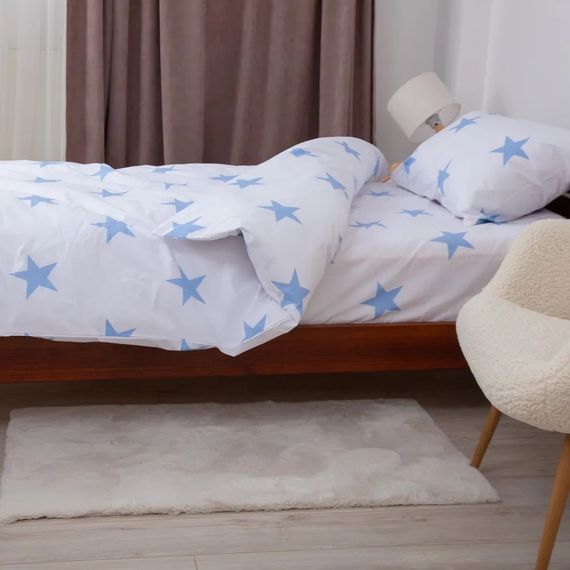 Постільна білизна підліткова ТЕП Soft dreams Зірки 2-04191-29907 150х215 см блакитний | Зображення 7