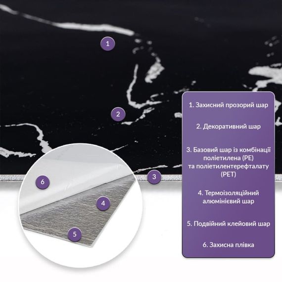 Самоклеюча стінова PET плитка 600*300*2mm (D) SW-00002298 | Зображення 1