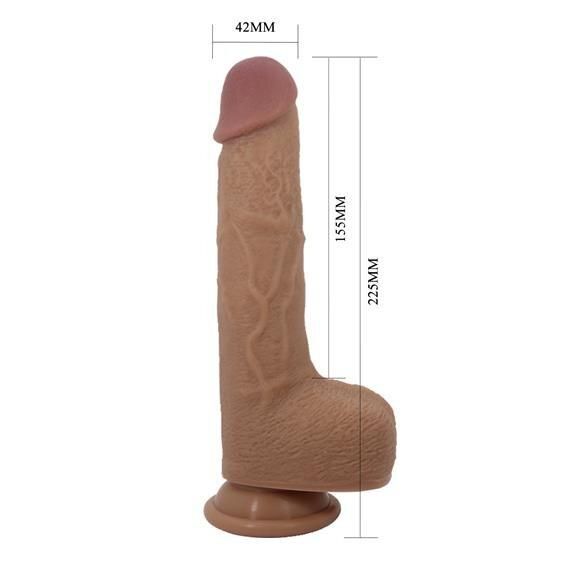 Реалистичный вибратор - Pretty Love Tommy Vibrator Flesh Sex Aura | Зображення 2