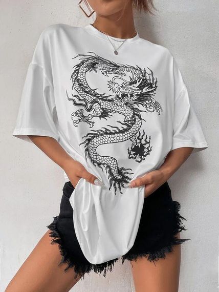 Футболка жіноча з принтом повсякденна L Білий