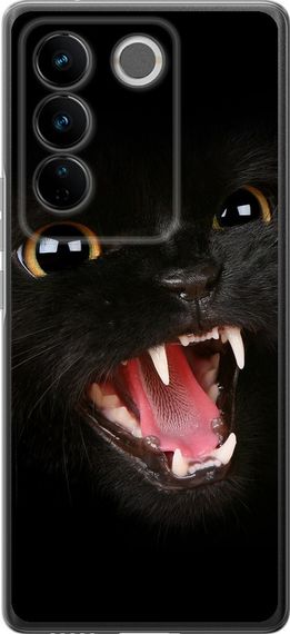 Чехол на Vivo S16 Pro Чёрная кошка "932u-3123-17620"