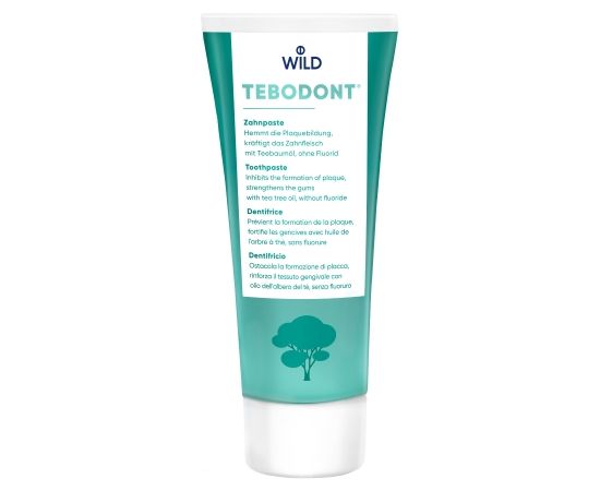 Зубна паста Dr. Wild TEBODONT з олією чайного дерева (0,75%), без фториду, 75 мл