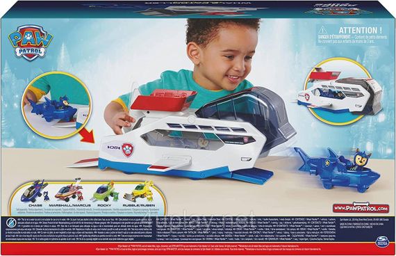 Щенячий патруль Аква пупс Кит патрулевоз Морской катер Paw Patrol Aqua Pups Whale Patroller | Зображення 1