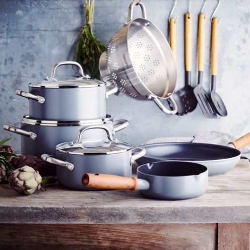 Набір ковшів з кришками GreenPan Mayflower Pro CC005410-001 6 предметів сірий | Зображення 4