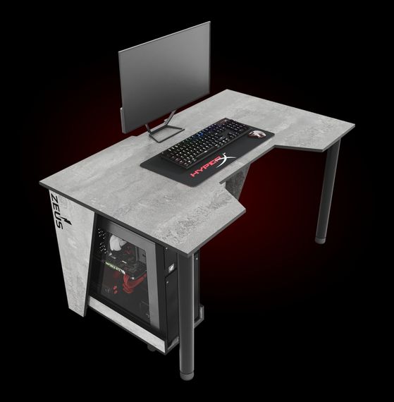 Стол геймерский ZEUS GAMER-2 бетончерный | Зображення 2