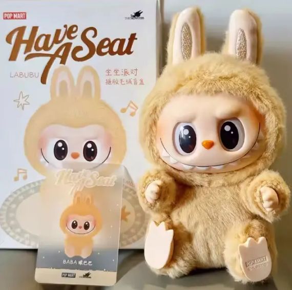 Сюрприз Брелок Labubu "Монстры" Pop Mart Лабубу трендовая плюшевая игрушка 15см | Зображення 2