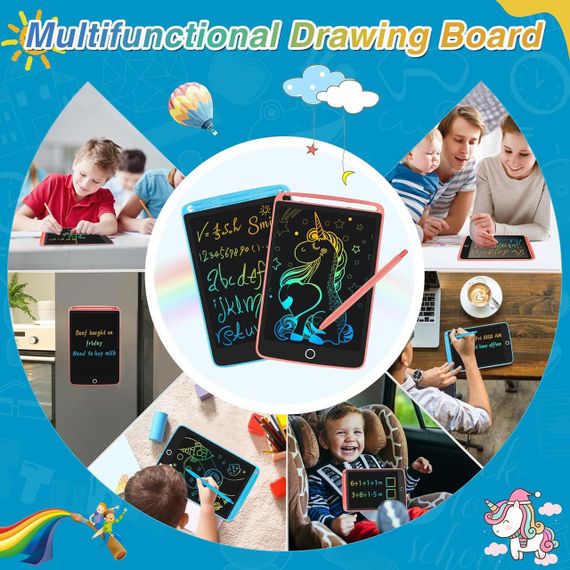 РК планшет для письма SUNLU 2 шт., електронна дошка для малювання, стираний блокнот для малювання, іграшка д | Зображення 7