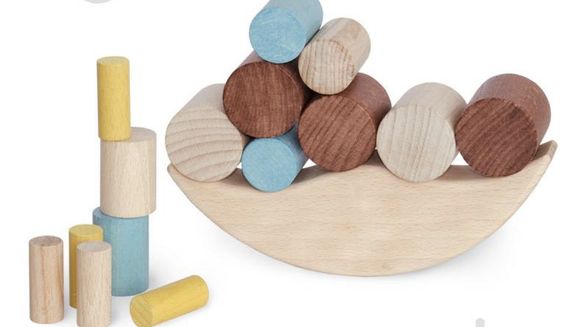 Развивающая деревянная игрушка балансир Луна | Зображення 1