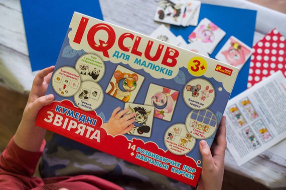 Детские учебные пазлы. Забавные зверьки 13203008, 14 развивающих игр в наборе | Зображення 1