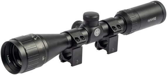 Приціл оптичний Hawke Fast Mount 3-9x40 AO сітка Mil Dot. Кільця на Weaver