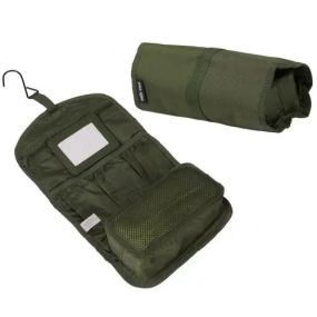 Військаова польова сумка для туалетного приладдя Sturm Mil-Tec Олива Військова косметичка британської армійї з зеркальцем