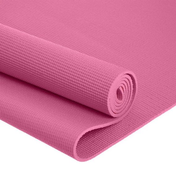 Коврик для йоги и фитнеса Павер систем PS-4014 PVC Fitness Yoga Mat Pink (173x61x0.6) | Зображення 3