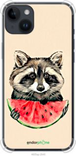 Чохол на iPhone 14 Plus Єнотик з кавуном "4605sp-2645-2448"