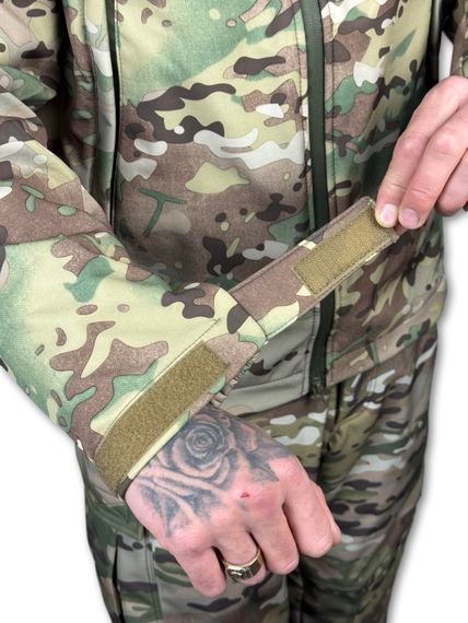 Куртка військова "Шторм" Soft Shell на флісі, мембранна Мультикам 52/3 | Зображення 5