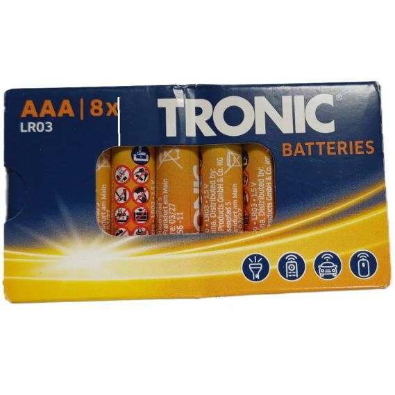 Батарейки Tronic LR03 AAA Alkaline 1.5V,  8 шт