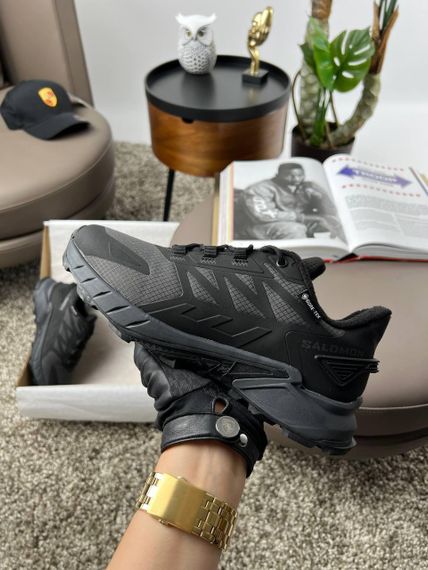 Чоловічі кросівки Salomon Supercross 4 Grey Black весна / осінь A3249 46 29.5 см | Зображення 8