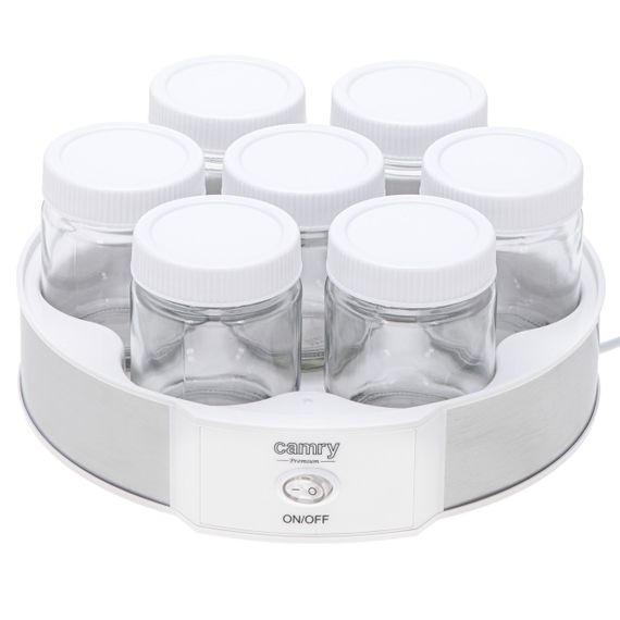 Йогуртница Camry CR 4519 для домашнего йогурта с баночками, 7 стеклянных контейнеров по 200 мл | Зображення 2