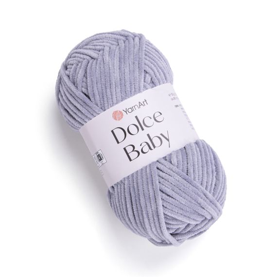 Пряжа YarnArt Dolce Baby 782 серая ярнарт дольче беби плюшевая
