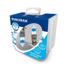 Комплект галогеновых ламп Tungsram H1 55W 12V (2 шт./пластикбокс) Sportlight Extreme 5000K