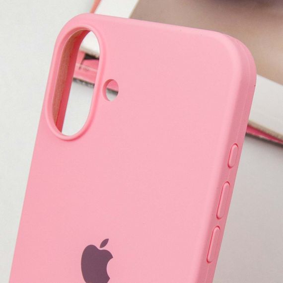 Чохол Silicone Case Full Protective (AA) для Apple iPhone 16 (6.1") Рожевий / Light pink | Зображення 5