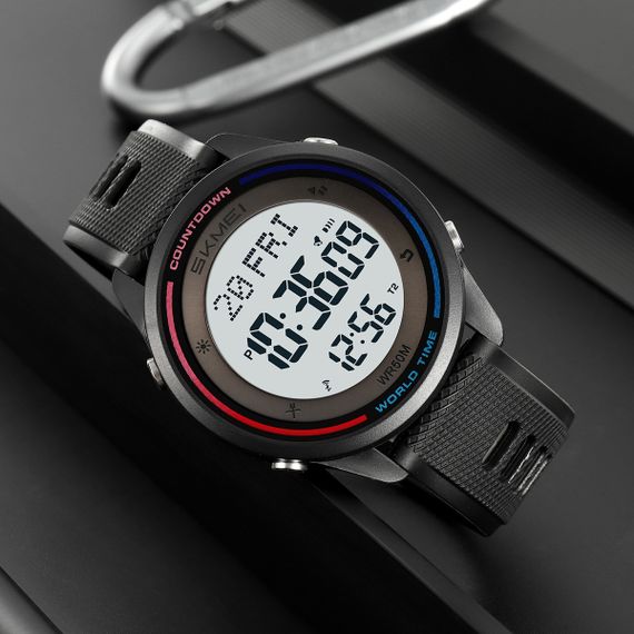 Спортивний чоловічий годинник Skmei 2348BKWT Black-White | Зображення 4