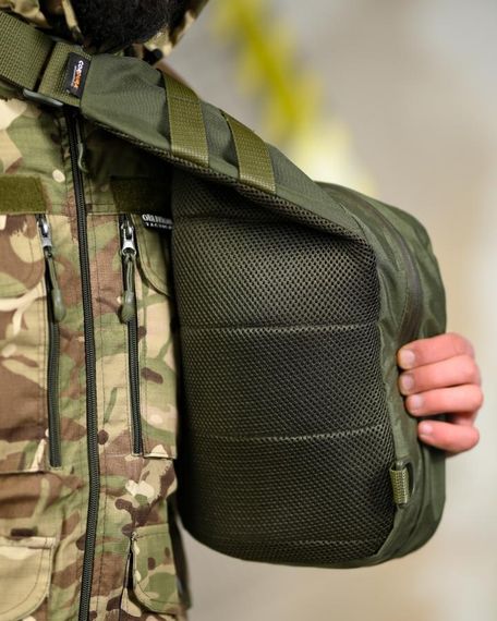 Тактична сумка через плече чоловіча однолямкова сумка для міста сумка месенджер для спорядження олива | Зображення 2