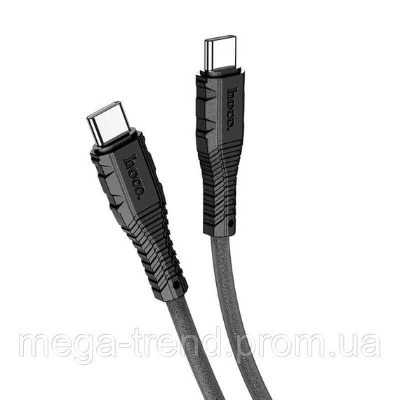 Кабель Hoco Type-C to Type-C Nano silicone charging data cable X67 |1.2m, 60W, 5A| | Зображення 5