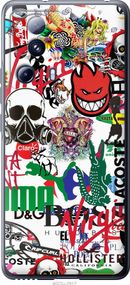 Чехол на Xiaomi 13 Lite Many different logos "4022u-3017-17620"