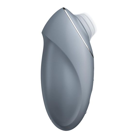 Вібростимулятор-пульсатор Satisfyer Tap & Climax 1 Bluegrey, ефект постукування пальцем, 2 мотори Sex Aura | Зображення 1