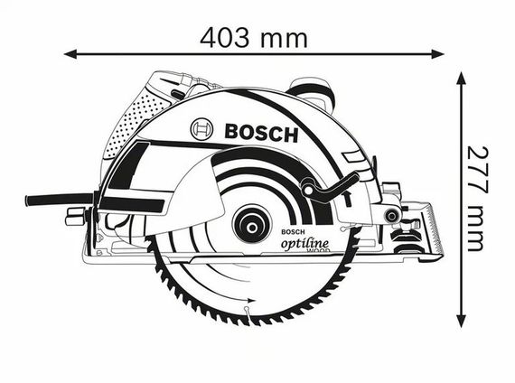 Пила дискова Bosch GKS 235 Turbo Professional (0.601.5A2.001) | Зображення 1
