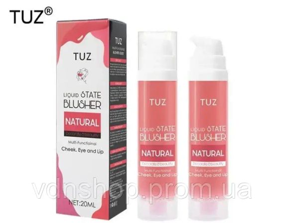 Кремовый мультитаскер TUZ 3 в 1, мультифункциональный блашер-крем: румяна, помада, тени | Зображення 1