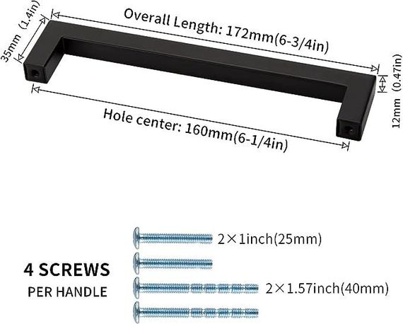 Ручки рельсовые, мебельные,  стержневая ручка, ручки для выдвижных ящиков, мебельна | Зображення 5