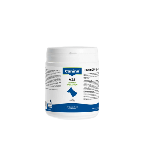 Вітаміни Canina V25 Vitamintabletten для собак, полівітамінний комплекс, 200 г (60 табл)