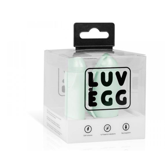 Віброяйце з дистанційним пультом Luv Egg, силіконове, зелене, 6.5 х 3.5 см | Зображення 5