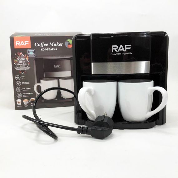 Маленька кавоварка для меленої кави, Кавоварка на роботу для дому настільна компактна DC-76 | Зображення 5