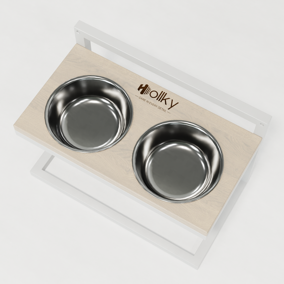 Миски на регулируемой подставке для средних собак Hollky Flex M (2 × 0.85 л) FM-422530-WHWH | Зображення 16