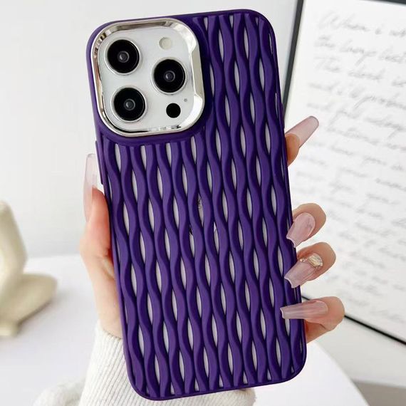 Чохол TPU Ribbio для Apple iPhone 16 Pro (6.3") Black Purple | Зображення 1