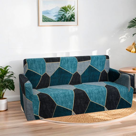 Чохол на диван тримісний трикотажний 120 Love You | Зображення 1