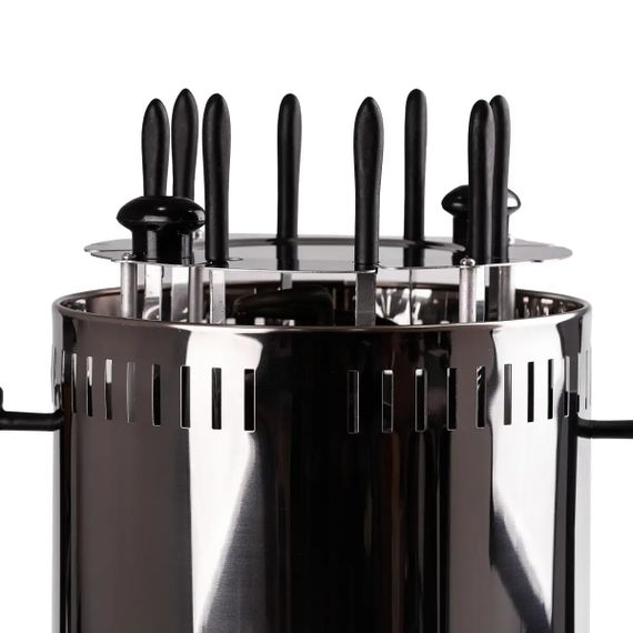 Електрошашличниця Sokany SK-6113 вертикальна на 8 шампурів | Зображення 1