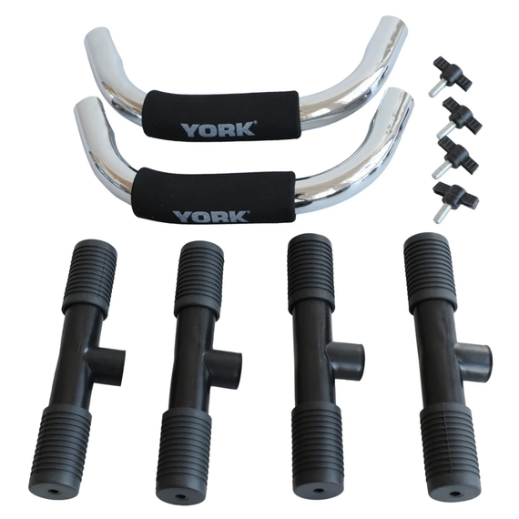 Упори для віджимань York Fitness (пара), хром | Зображення 5