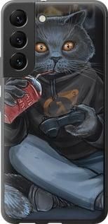 Чохол на Samsung Galaxy S22 gamer cat із силікону FCh_033261