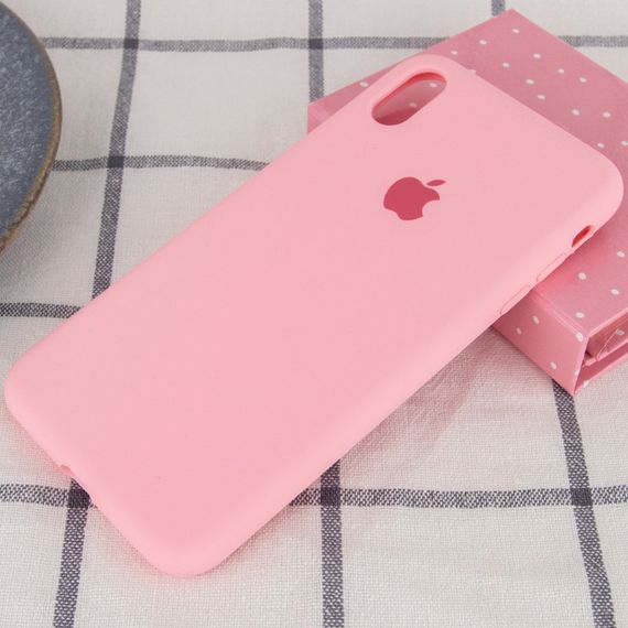 Чохол Silicone Case Full Protective (AA) для Apple iPhone XS Max (6.5") Рожевий / Pink | Зображення 1