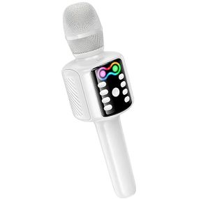Караоке Мікрофон-колонка Hoco L24 Shine White