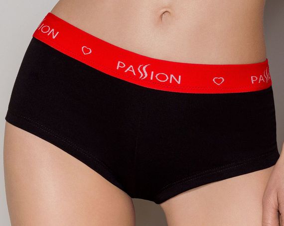 Трусики-шортики Passion PS003 PANTIES, Черный, L, L | Зображення 1