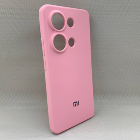 Чохол з логотипом для Xiaomi Note 13 Pro 4G | Протиударний | Soft Touch | Рожевий