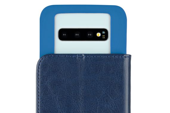 Чехол 2Е Basic для смартфонов 4.5-5`` (&lt; 140*70*10 мм), ECO LEATHER, Navy (2E-UNI-4.5-5-HDEL-NV) | Зображення 4