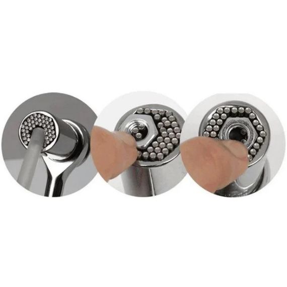 Тріскачка з універсальної головкою Instantly Grips any Shape DR-146 7-19 мм