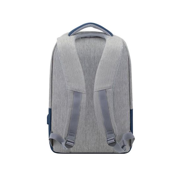 Рюкзак городской Rivacase 7562 Grey/Dark Blue 12х30.5х46 см серый с темно-синим | Зображення 3