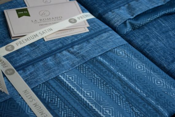 Постільна білизна La Romano Premium Satin 200×220 Talya Blue | Зображення 5
