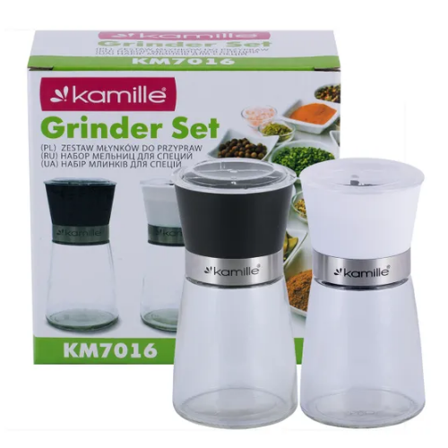 Набір млинків для спецій 2шт KAMILLE 7016 | Зображення 3